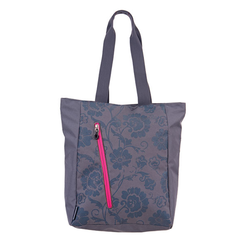 Shopping bag Cots Gray Flower 