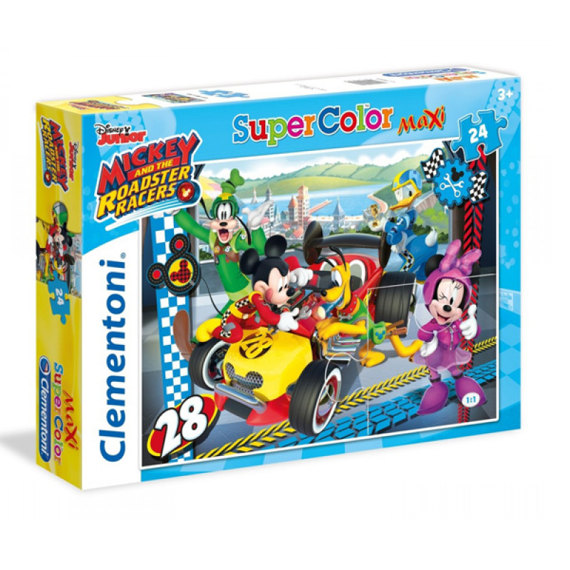 Puzzle 24 maxi Mickey and Roadster RacersClementoni, 24481 