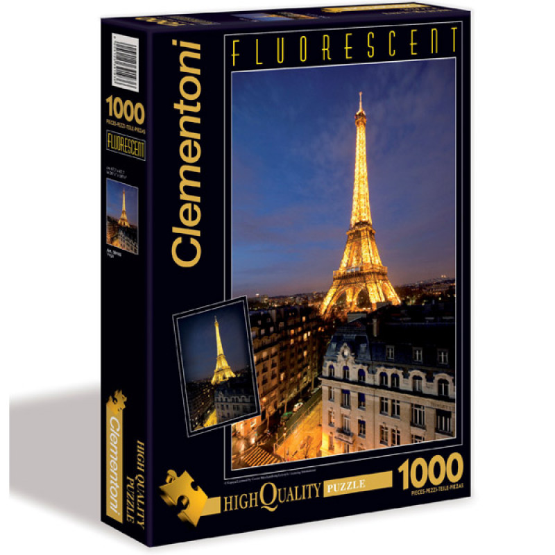 Fluorescent Puzzla Paris 1000delova Clementoni, 39210 