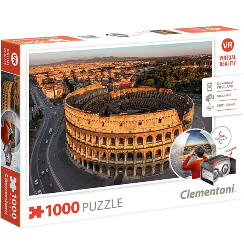 Puzzla Virtual Reality Rome 1000 delova Clementoni, 39403 