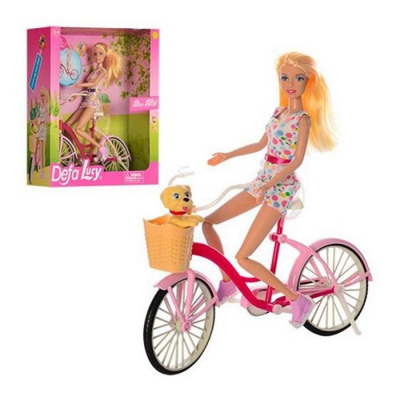 Lutka Defa na biciklu sa ljubimcem, 40702 
