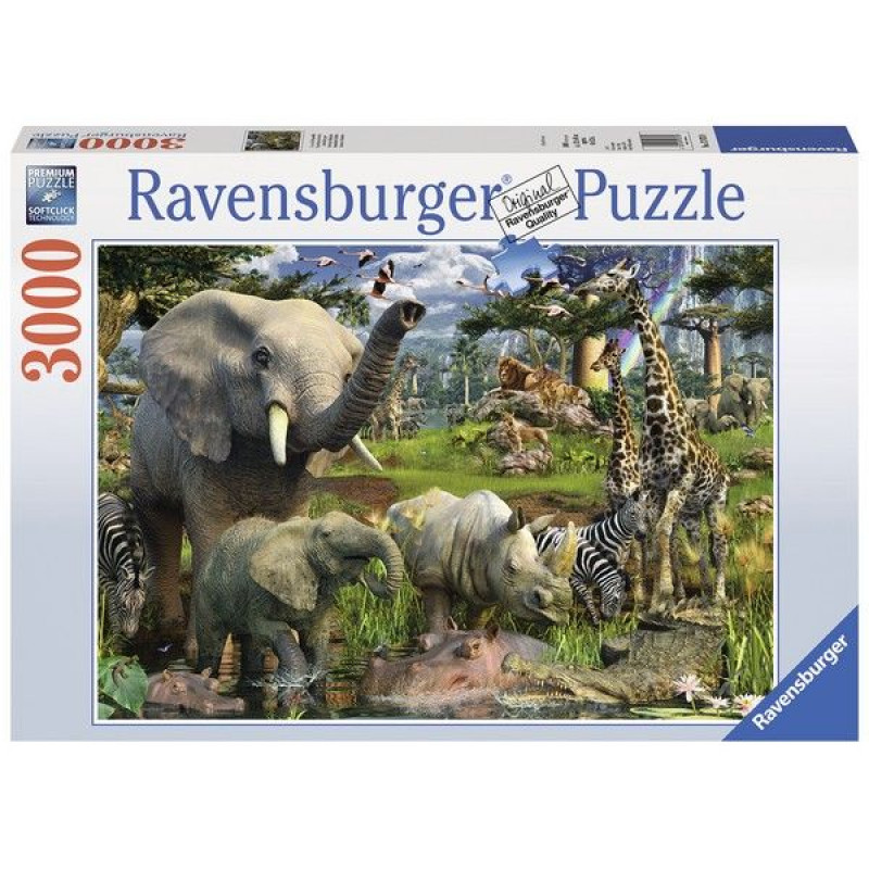 Ravensburger puzzle (slagalice) - Životinje na reci RA17070 