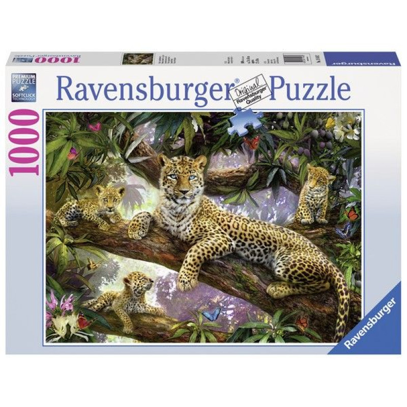 Ravensburger puzzle (slagalice) - Porodica leoprada RA19148 