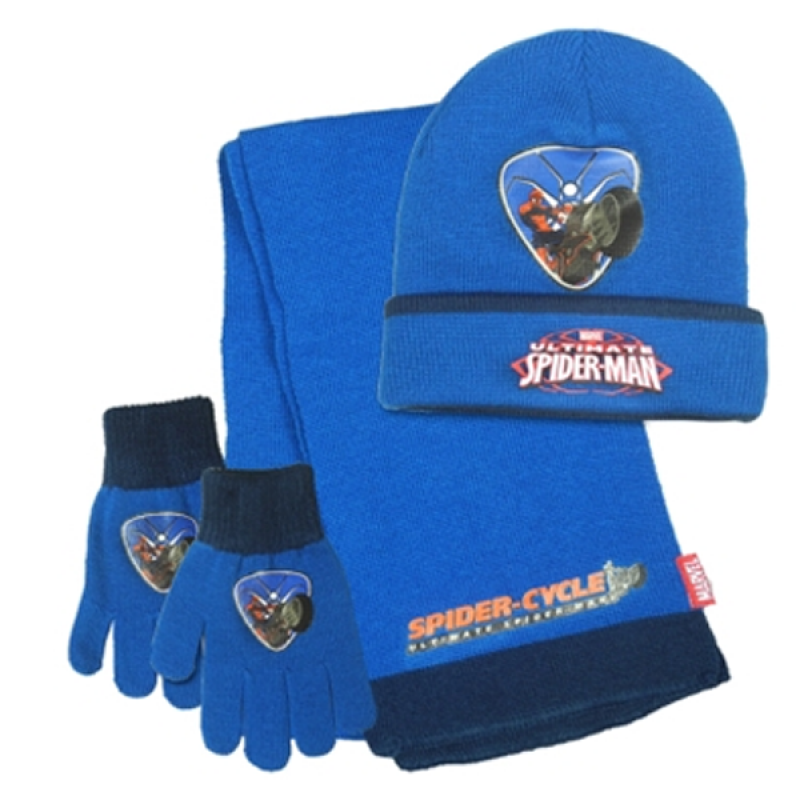 Zimski set kapa, šal i rukavice Spiderman, S90403 