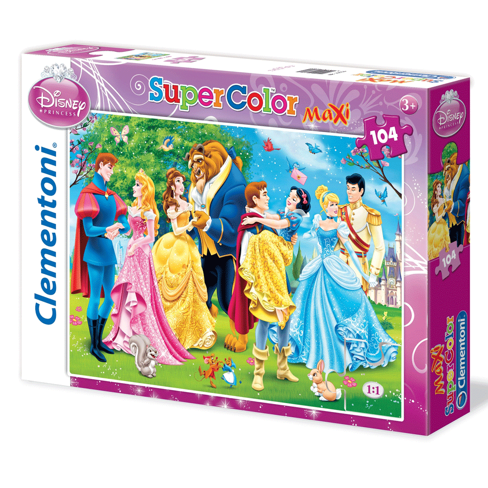 Puzzle maxi Princess 104 dela Clementoni, 23656 | Dečji sajt