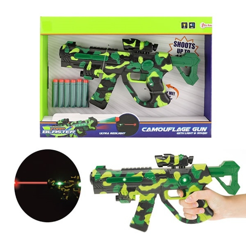 Pištolj FOAM BLASTER maskirni sa sunđerastim mecima 