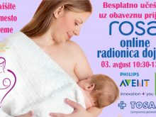 Prijavite se na ONLINE Rosa radionicu dojenja!