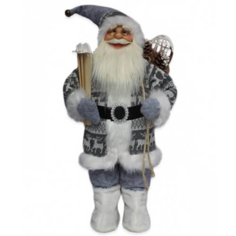 Deda Mraz sa džakom i skijama 60cm 740662 
