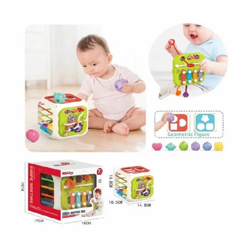 Kocka za pogađanje oblika 7u1, 100/71389 