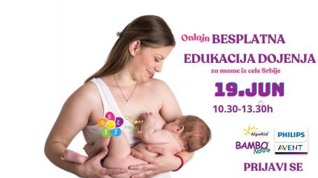 19. jun rezerviši za onlajn edukaciju dojenja
