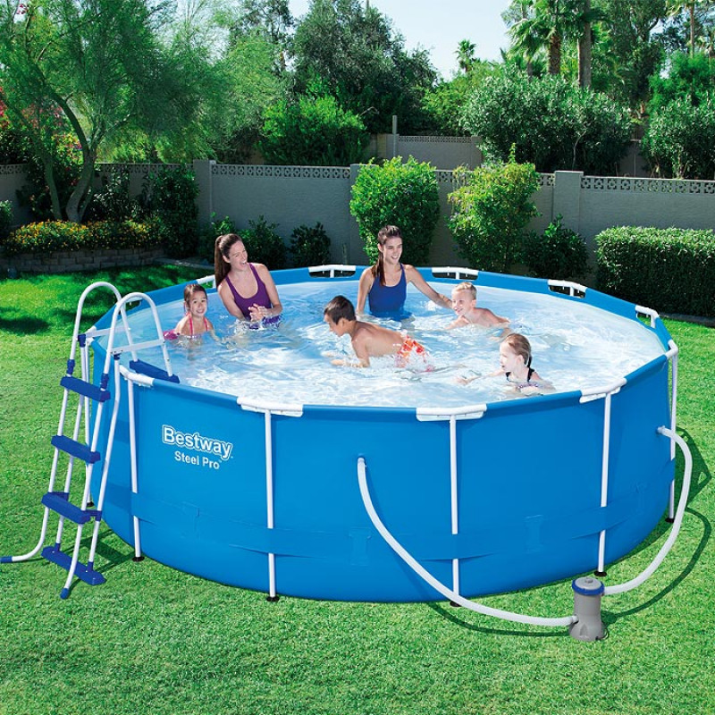 Bazen Steel Pro Max Bestway Sa Celicnim Ramom 366x100cm 56418 Decji Sajt