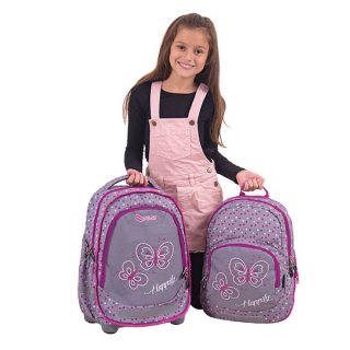 Ranac 2 u 1 Kids Gray Butterfly 