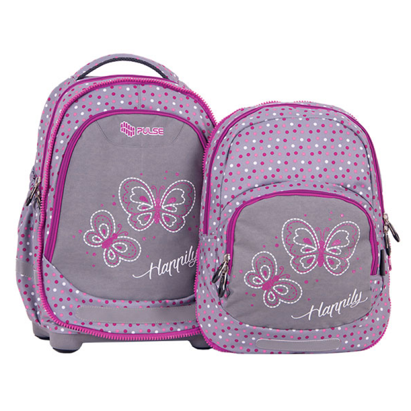 Ranac 2 u 1 Kids Gray Butterfly 