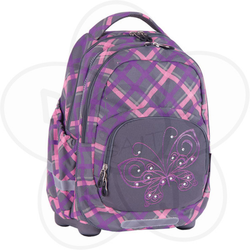 Ranac 2 u 1 Kids Plaid Butterfly 