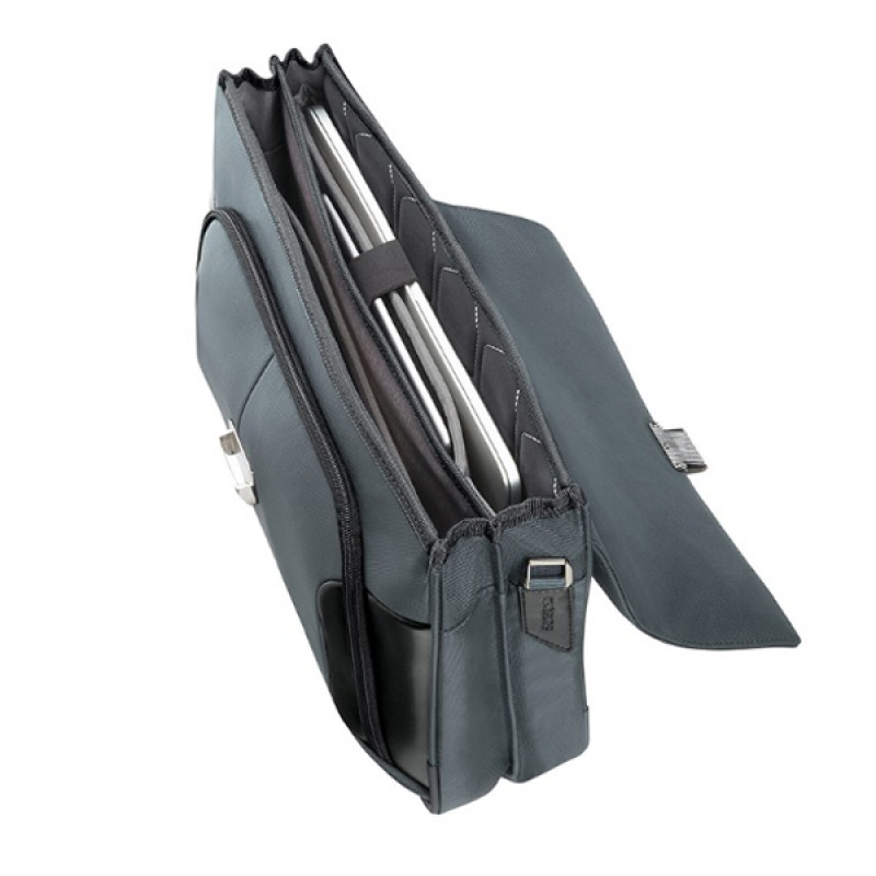 Samsonite poslovna torba BRIEFCASE 2 GUSSETS 15.6 SIVA 