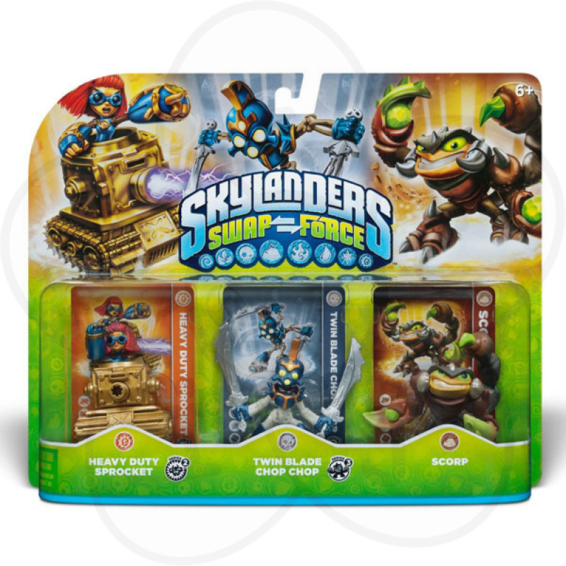 Skylanders SWAP Force Triple Pack D (Scorp + Chop Chop + Sprocket) 