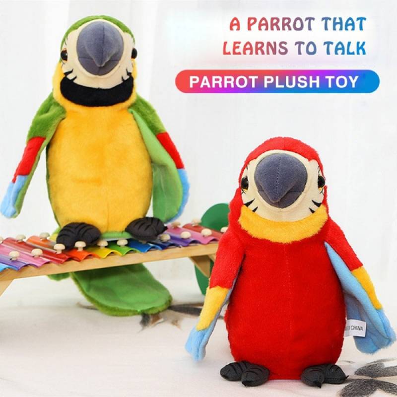 Plišani papagaj koji ponavlja reči 511508 