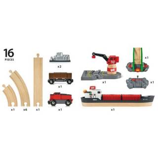 Set cargo luka - 16 delova Brio BR33061 