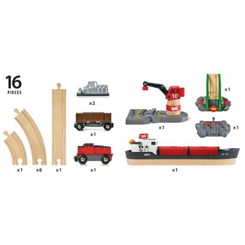 Set cargo luka - 16 delova Brio BR33061 