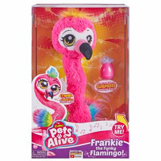 ZURU Pets Alive Frankie interaktivni flamingo denser 