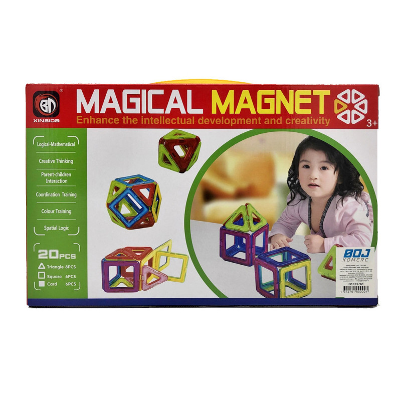 Magnetne pločice kocke za igru 108271 