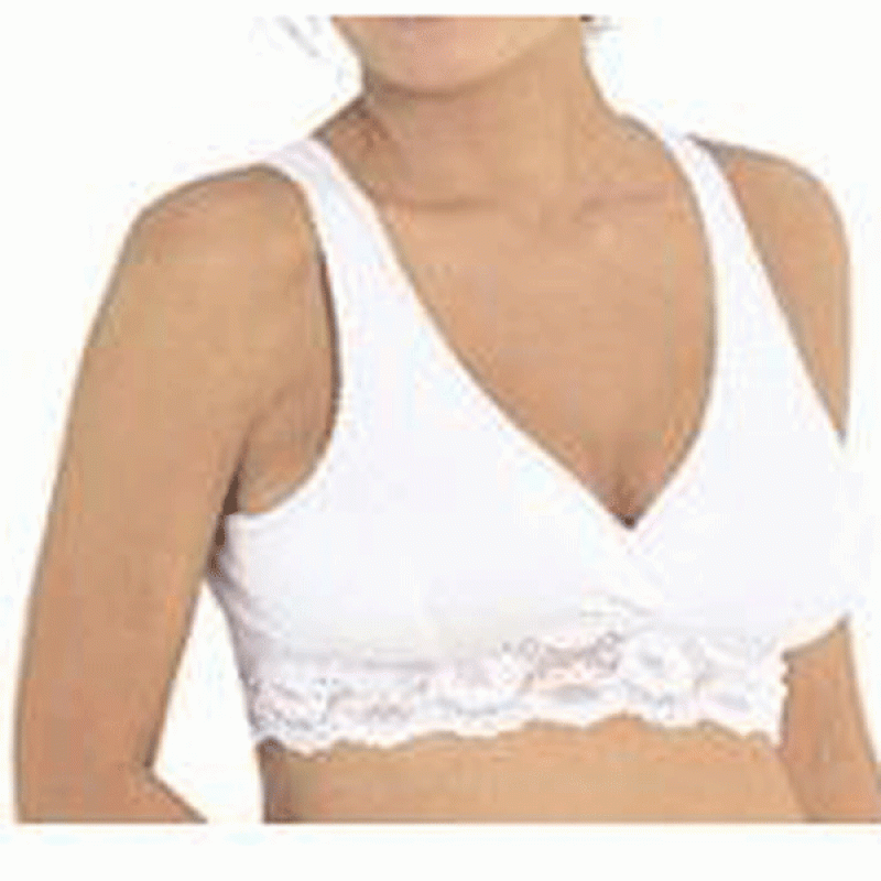 Grudnjak-top sa čipkom, beli, Carriwell, veličina XL 