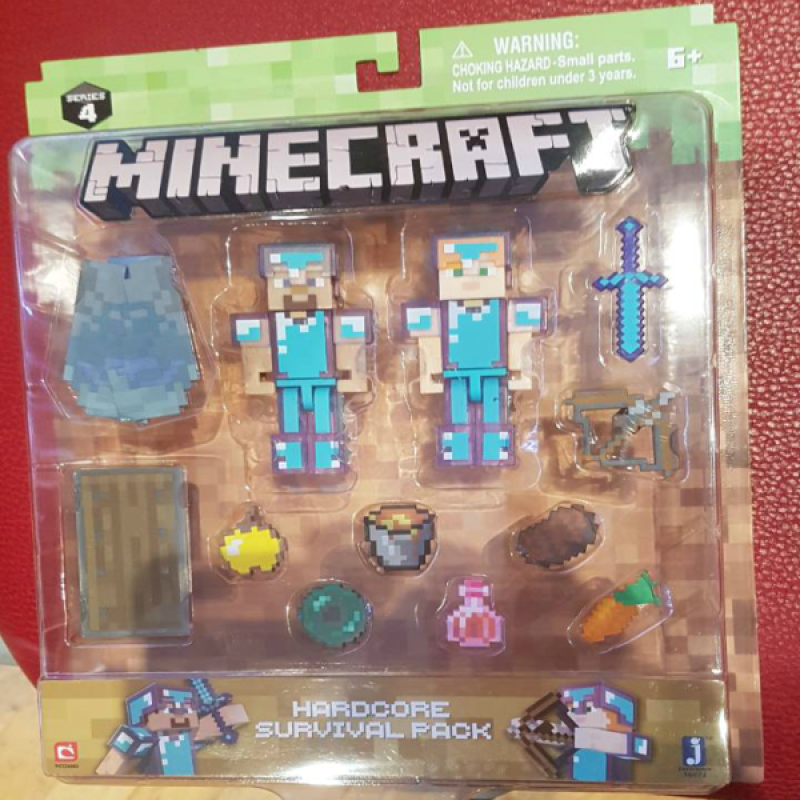 Minecraft set za igru duo Survival pack Steve and Alex 