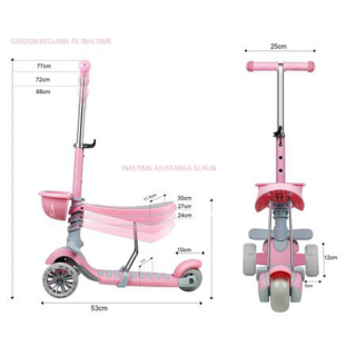Dečji trotinet Soft model 653 - plavi