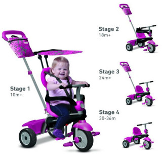 Tricikl Smart Trike Vanilla 4u1 Pink 6652200 