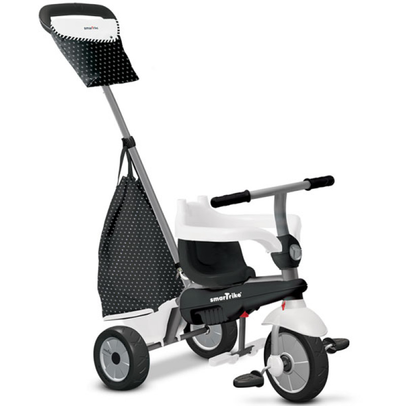 Tricikl Smart Trike Vanilla 4u1 Crno/Beli 6652400 