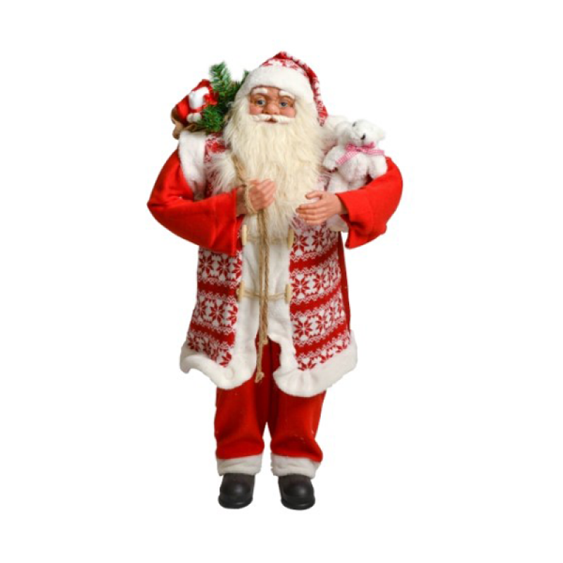Deda Mraz Deco Santa, crveni, 45 cm 