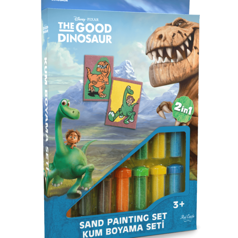 Dobri Dinosaurus set za slikanje peskom 2 u 1 