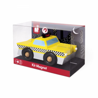 Drveno taxi vozilo sa magnetima J05217 