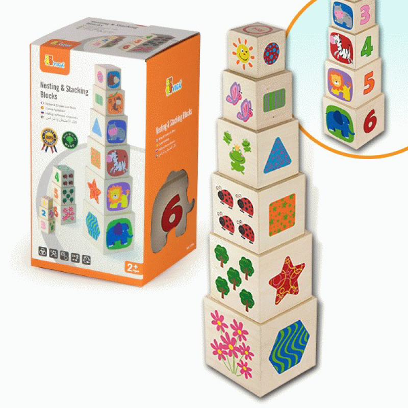 Drvena igračka kocka u kocki Viga, 50392 