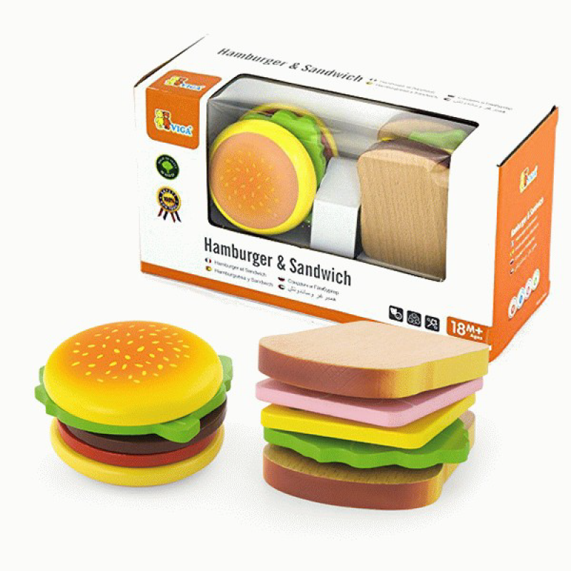 Drvena igračka pravimo hamburger Viga, 50810 