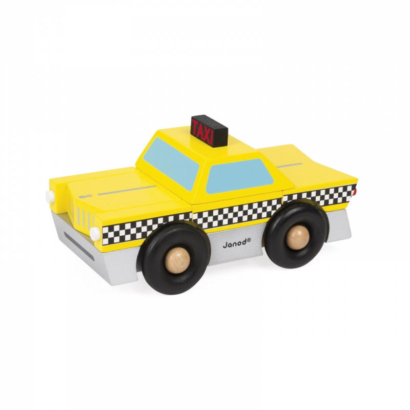 Drveno taxi vozilo sa magnetima J05217 