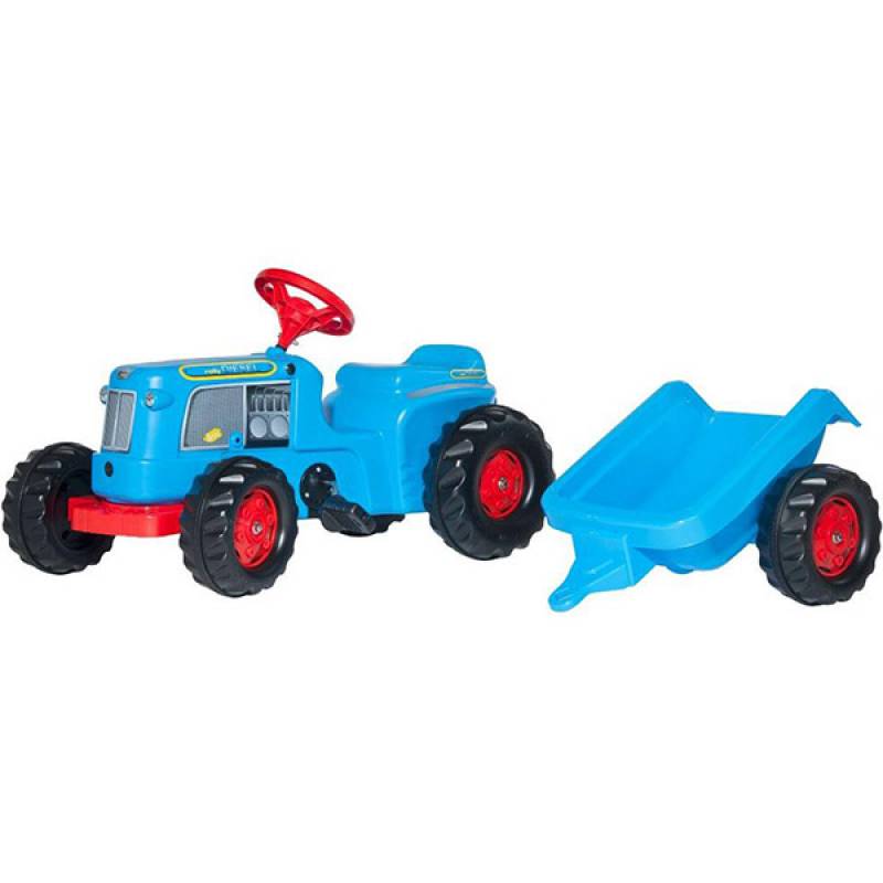 Traktor na pedale sa prikolicom plavi 620012 