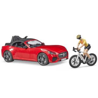 Auto Roadster sa biciklistom Bruder 034856 
