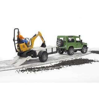 Džip land rover sa prikolicom 025939 