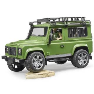 Džip Land Rover sa šumarom i lovačkim psom 025878 