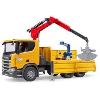 Kamion Bruder Scania kiper sa kranom 035518 