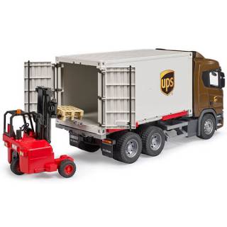 Kamion Bruder Scania UPS sa viljuškarom 035822 