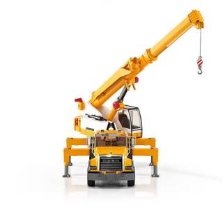 Kamion MACK sa kranom Liebherr Bruder 028183 