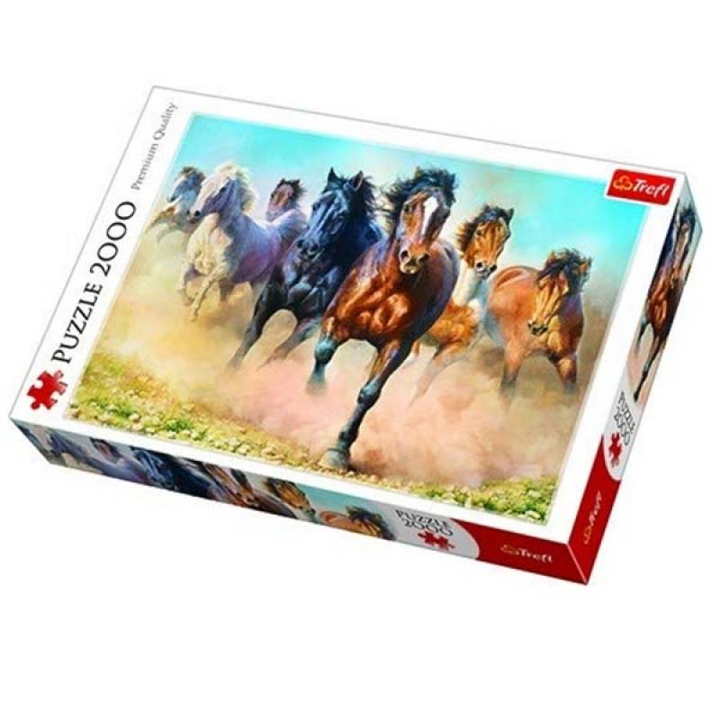 Clementoni puzzle Galloping Herd of Horses T27085 