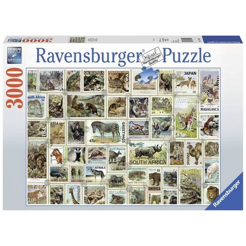 Ravensburger puzzle Životinjske markice RA17079 