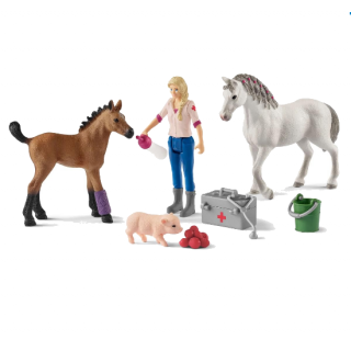 Veterinarka sa kobilom i ždrebetom 42486 