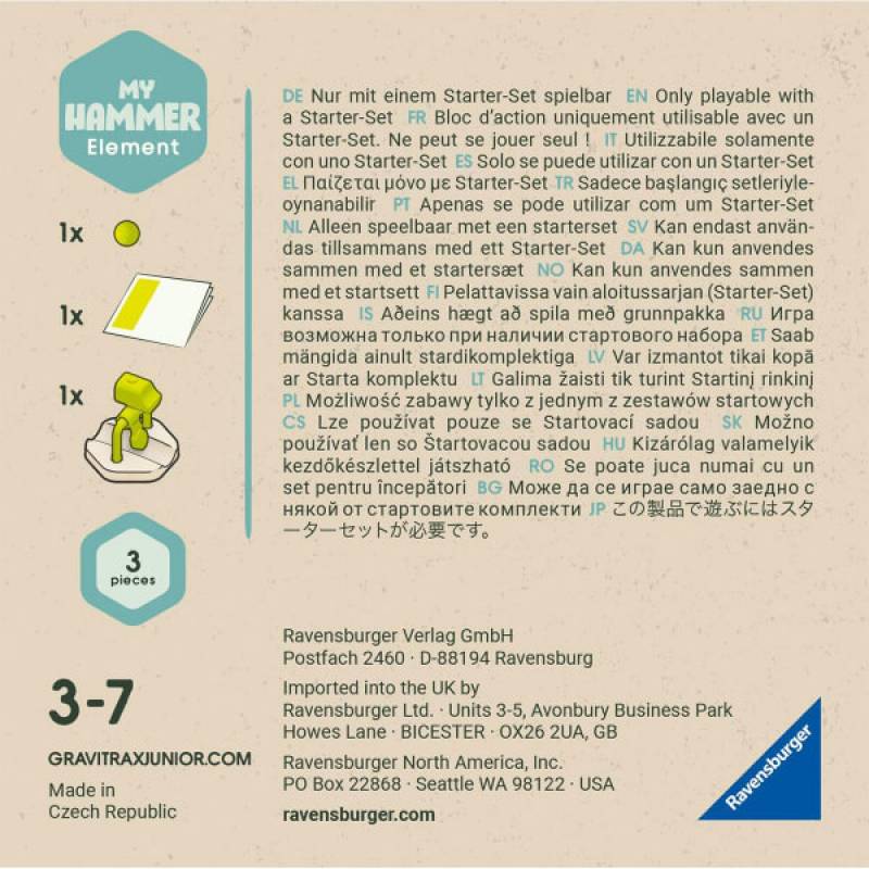 Društvena igra Gravitrax Junior Hammer RA27518 