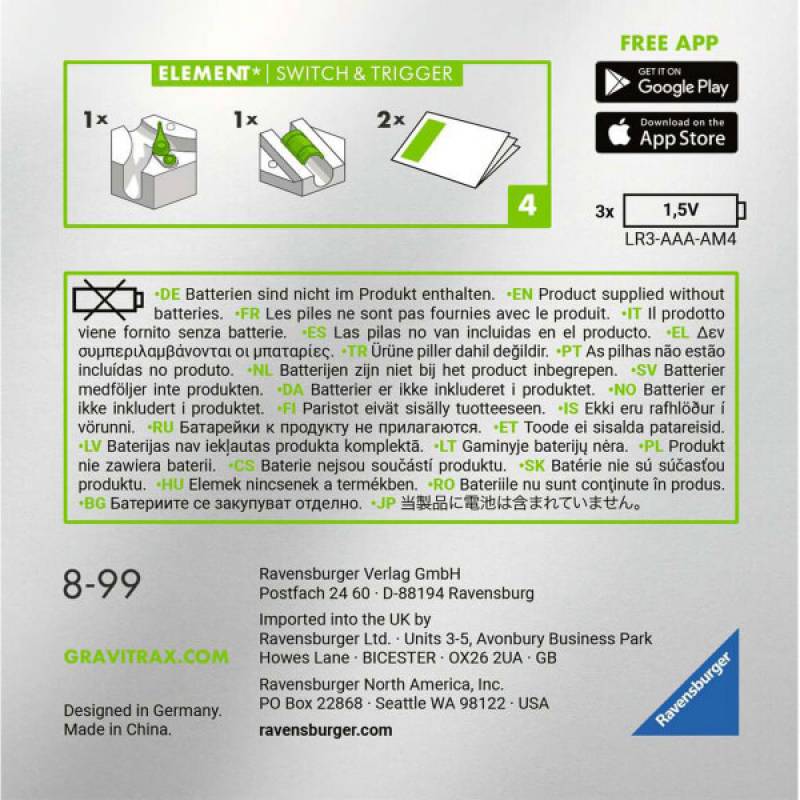 Društvena igra GraviTrax Power Element Switch&Trigger RA26214 