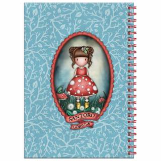 Notes spirala A5 linije Little Mushroom 1344GJ03 