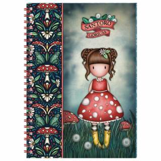 Notes spirala A5 linije sa dva magneta Little Mushroom 1336GJ01 
